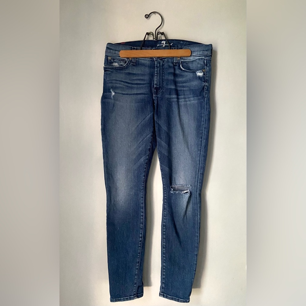 7 For All Mankind The Ankle Skinny Jean size 28